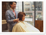 ステキなヘアスタイルでモデルさんもニッコリ♥